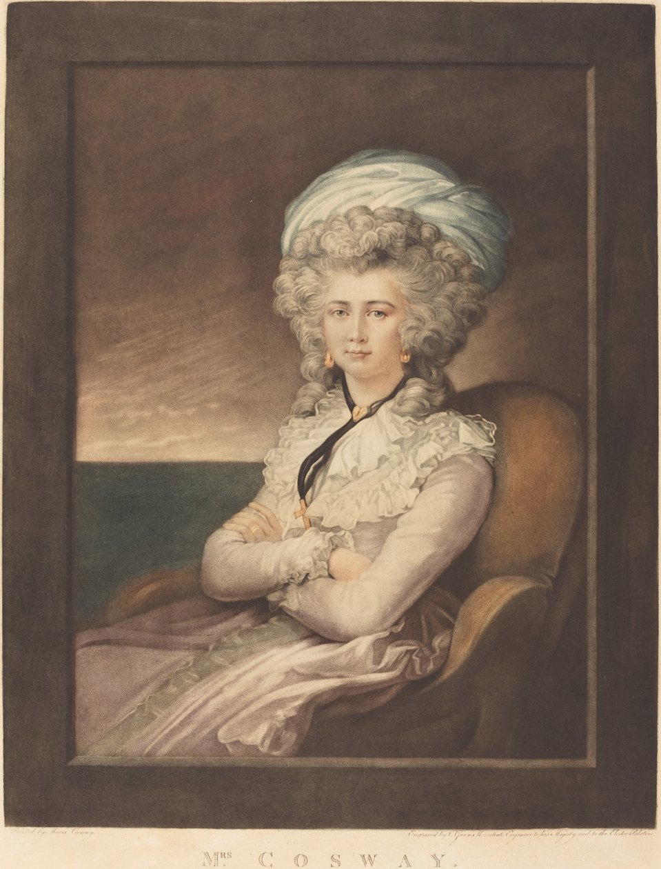 Maria Cecilia Louisa Cosway tekijältä Valentine Green after Maria Cosway