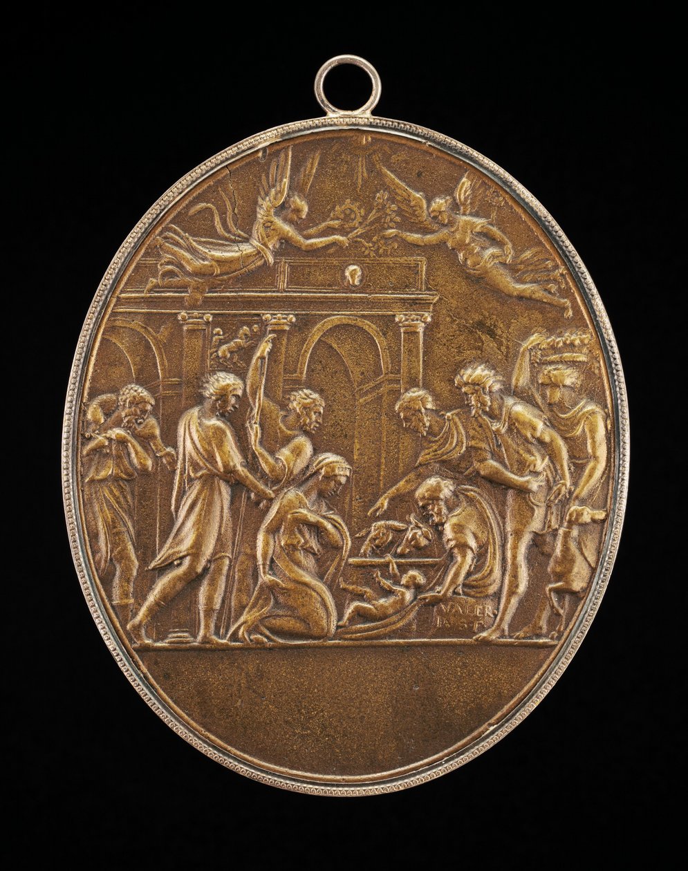 Paimenten palvonta, 1530-luku. tekijältä Valerio Belli