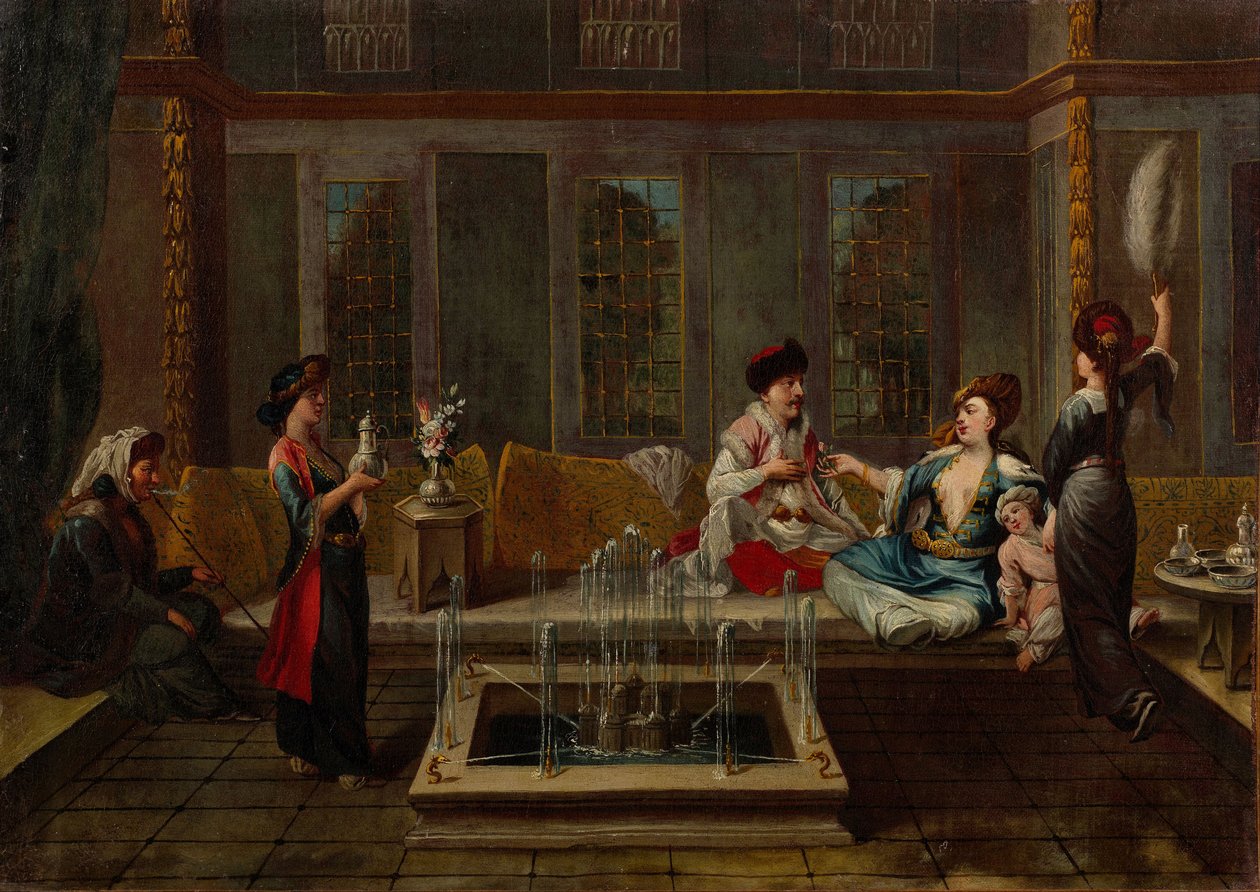 Keskustelu, 1730-luku tekijältä Vanmour