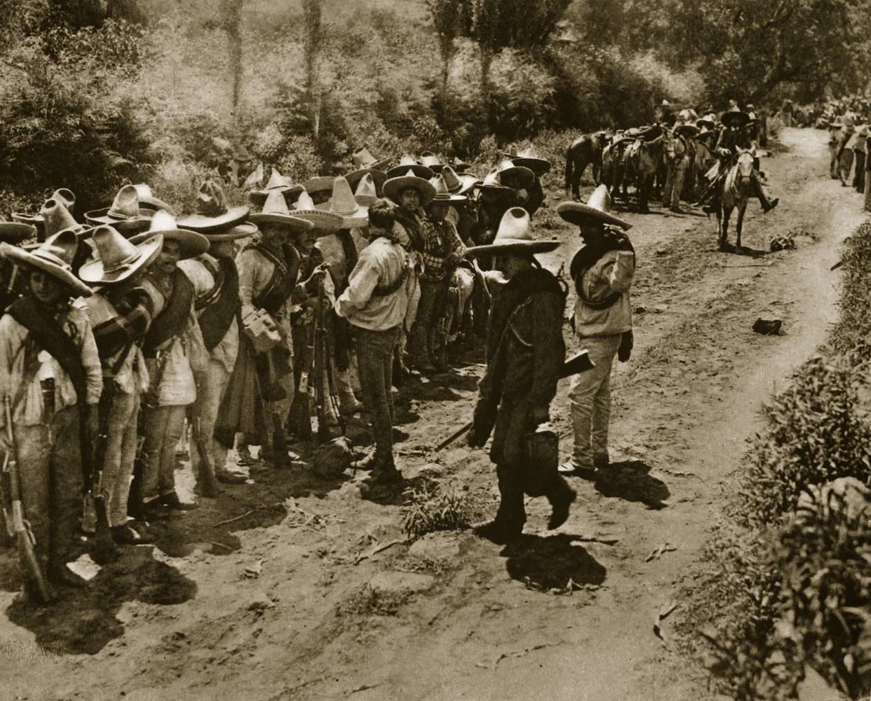 Zapatistit, n.1914 (svetokuvassa). tekijältä Vargas