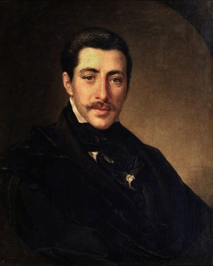 Muotokuva kirjailijasta Alexander Sukhowo-Kobylin (1817-1903) tekijältä Vasili Andreevich Tropinin