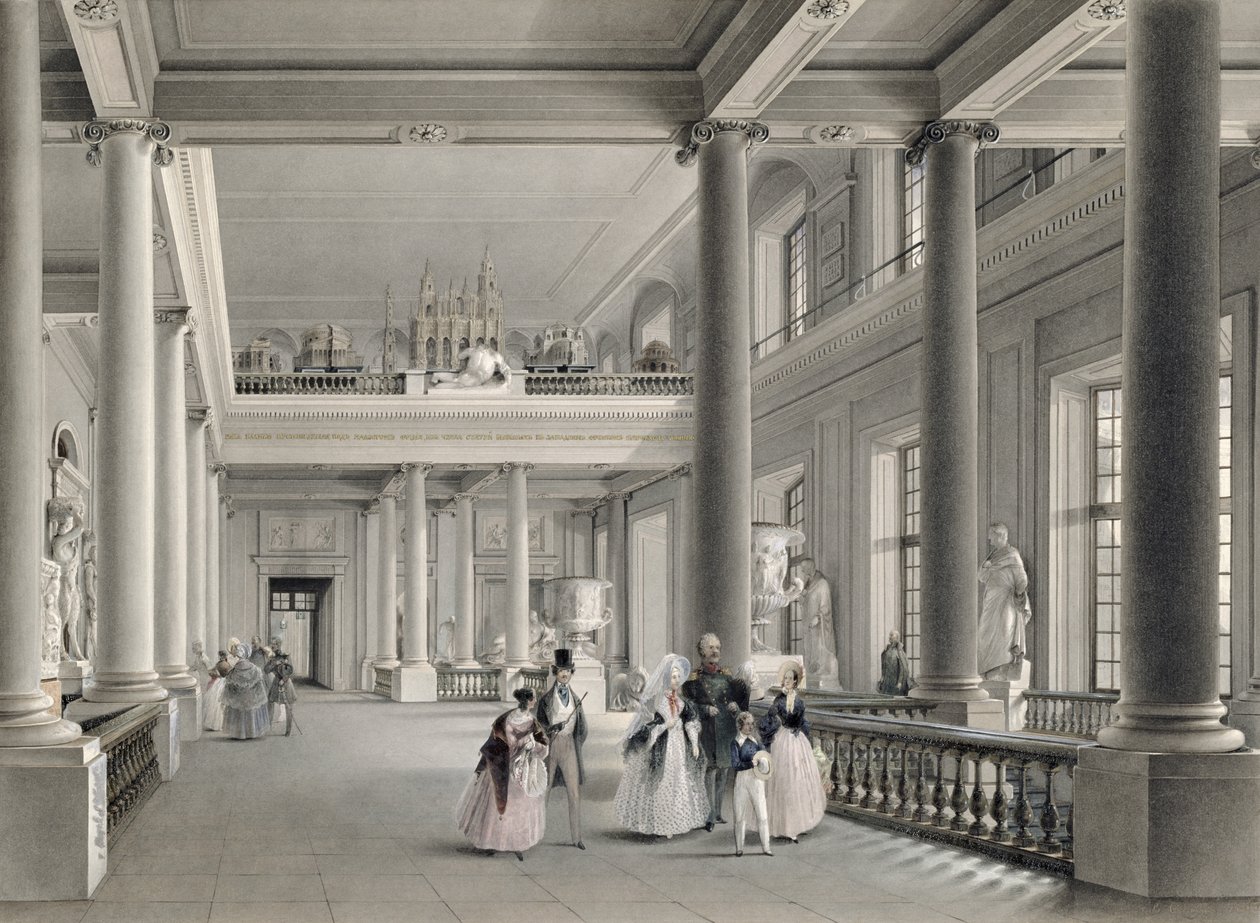 Pietarin taideakatemian ylempi sisääntulo, 1838 tekijältä Vasili Semenovich Sadovnikov