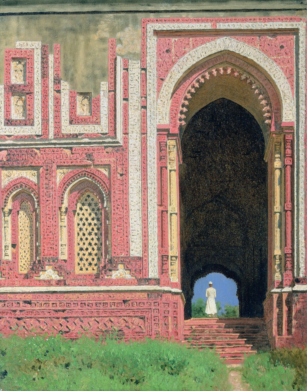 Portti lähellä Qutub-Minaria, vanha Delhi, 1875 tekijältä Vasili Vasilievich Vereshchagin