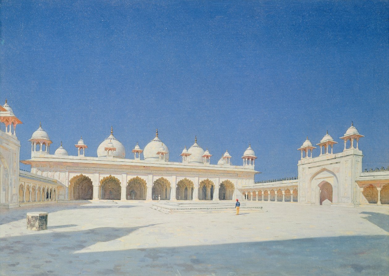 Moti Masjid, Agra, 1874-76. tekijältä Vasili Vasilievich Vereshchagin
