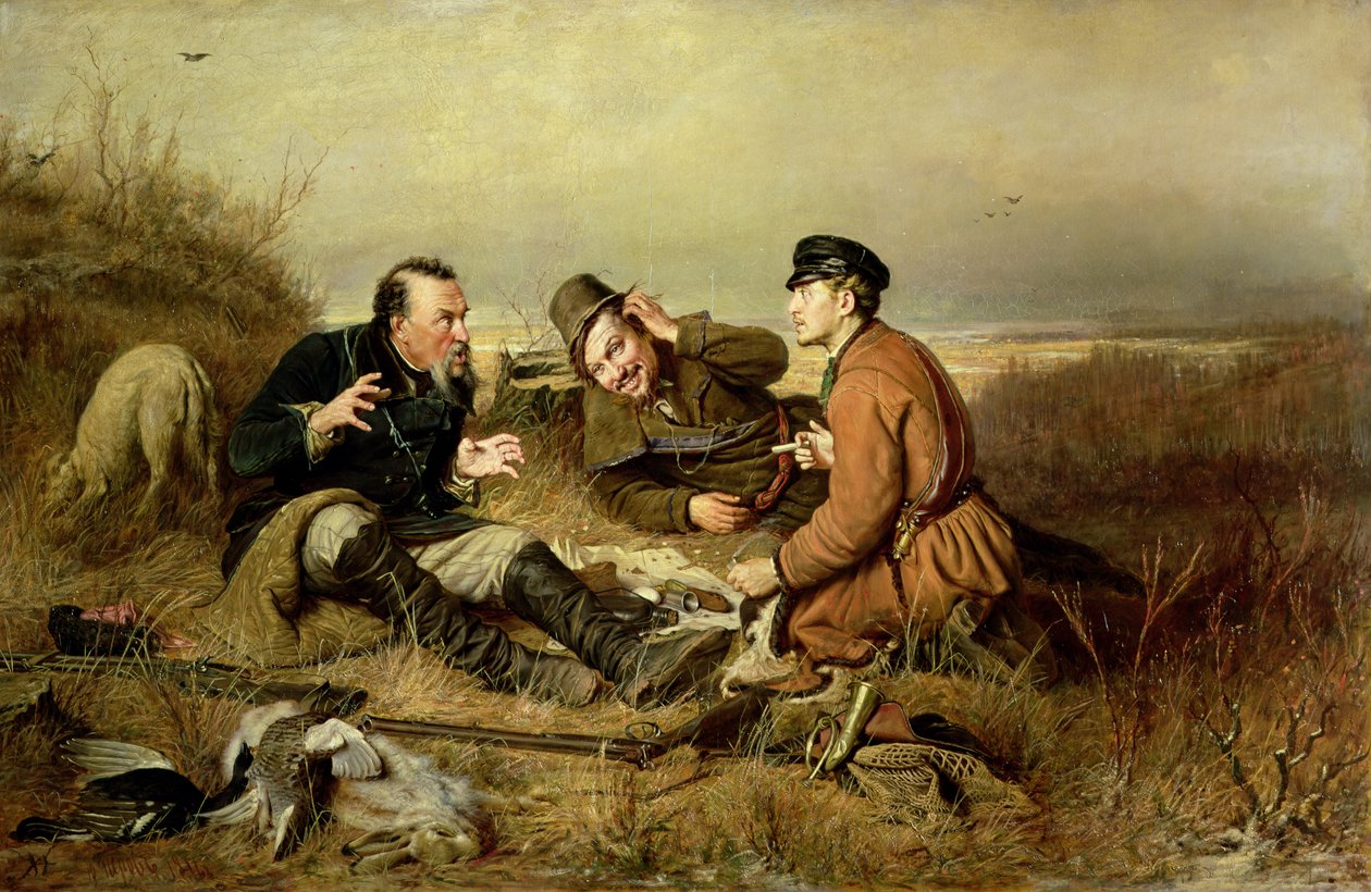 Metsästäjät, 1816 tekijältä Vasili Grigorevich Perov