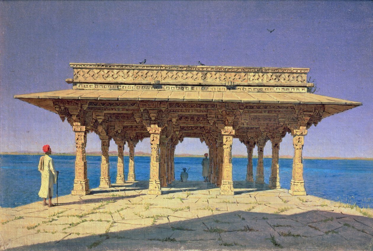 Ilta järvellä tekijältä Vasili Vasilievich Vereshchagin