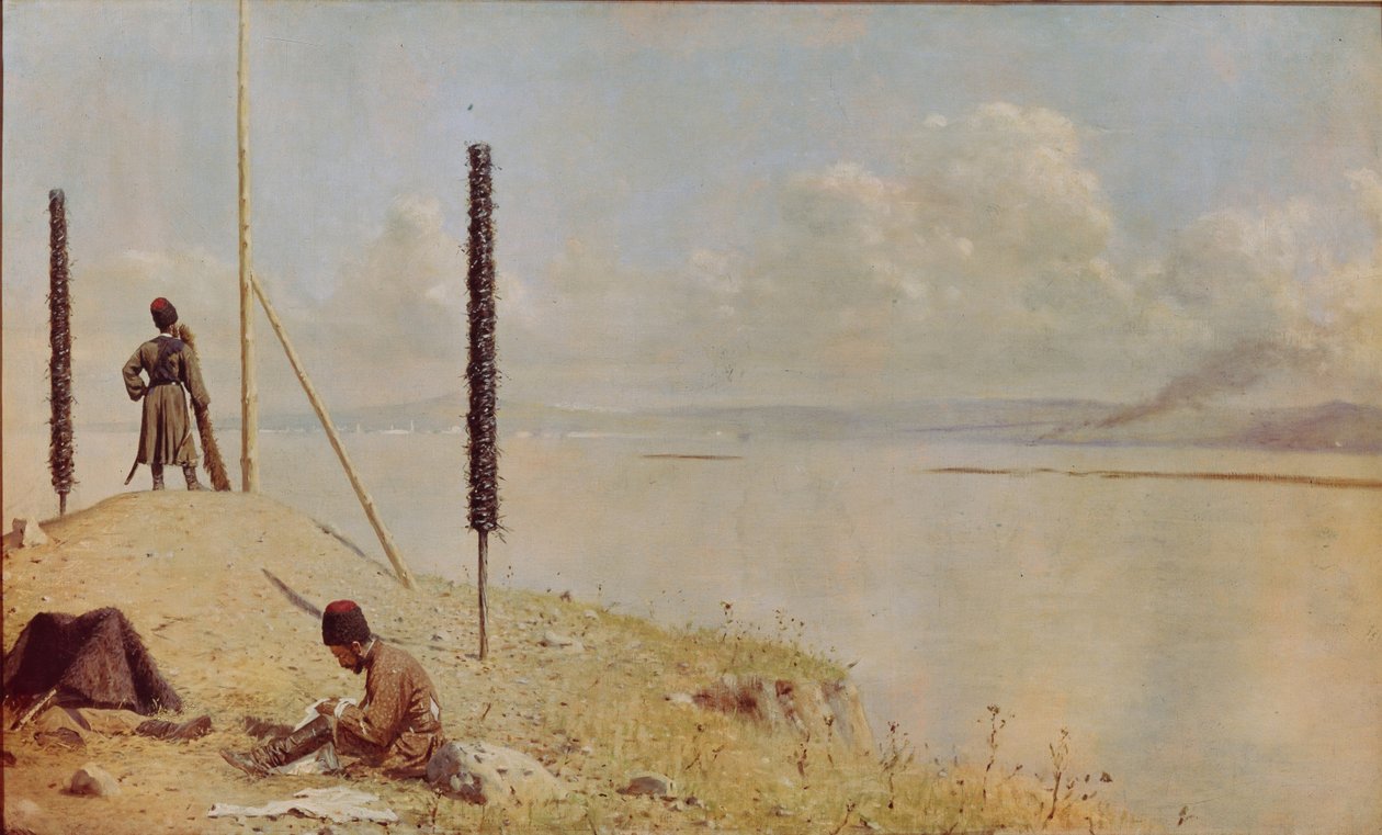 Piketti Tonavalla, 1878-1879 tekijältä Vasili Vasilievich Vereshchagin
