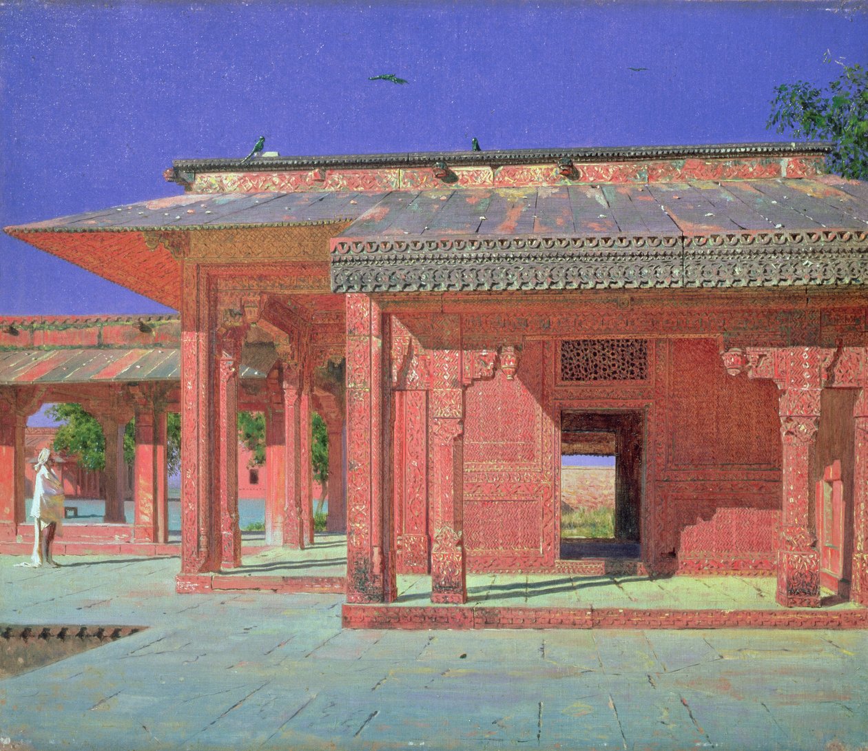 Palace Haremin piha, 1870-luku tekijältä Vasili Vasilievich Vereshchagin