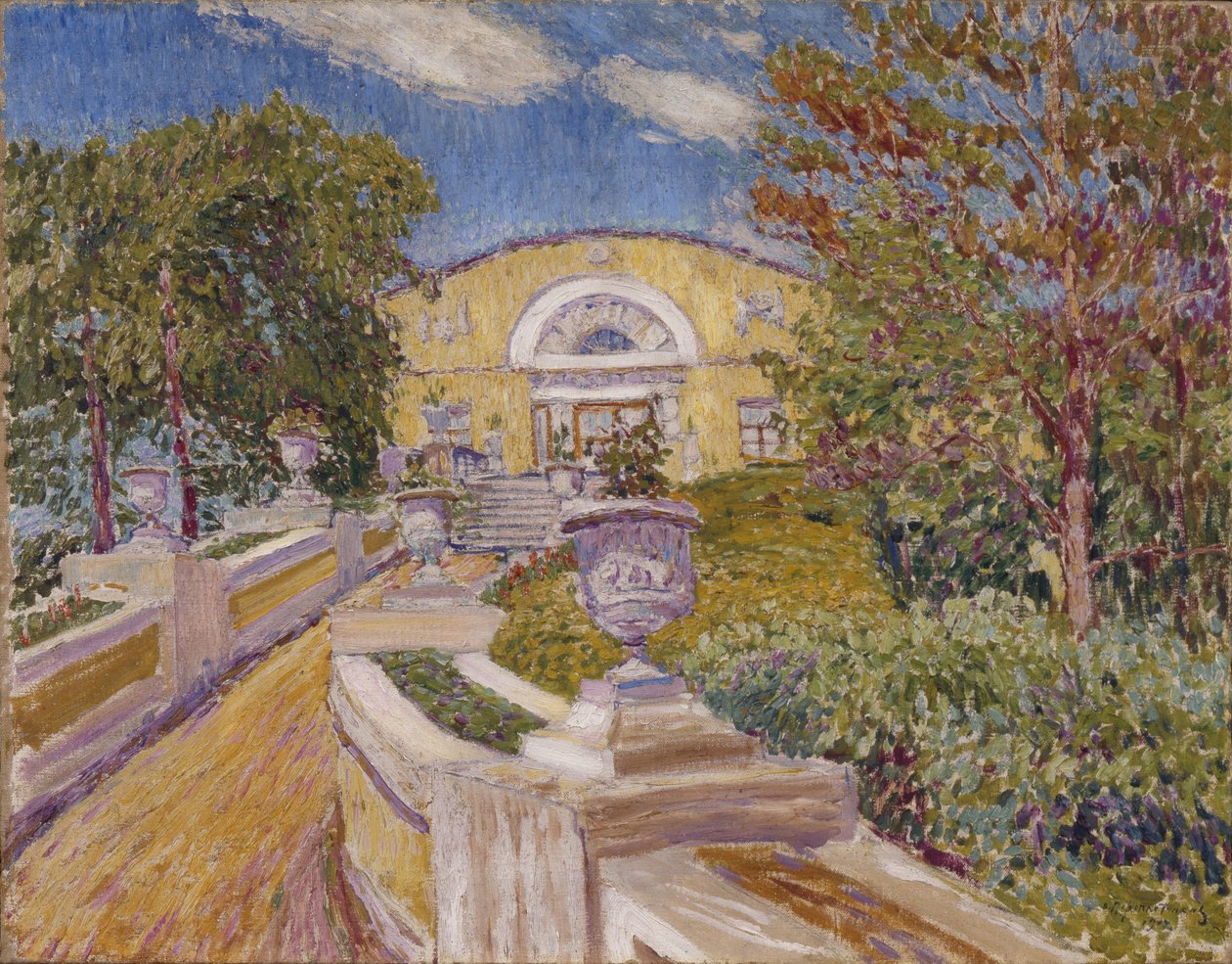 Naydenovin kartanolla. Moskova, 1914 tekijältä Vasili Vasilyevich Perepletchikov