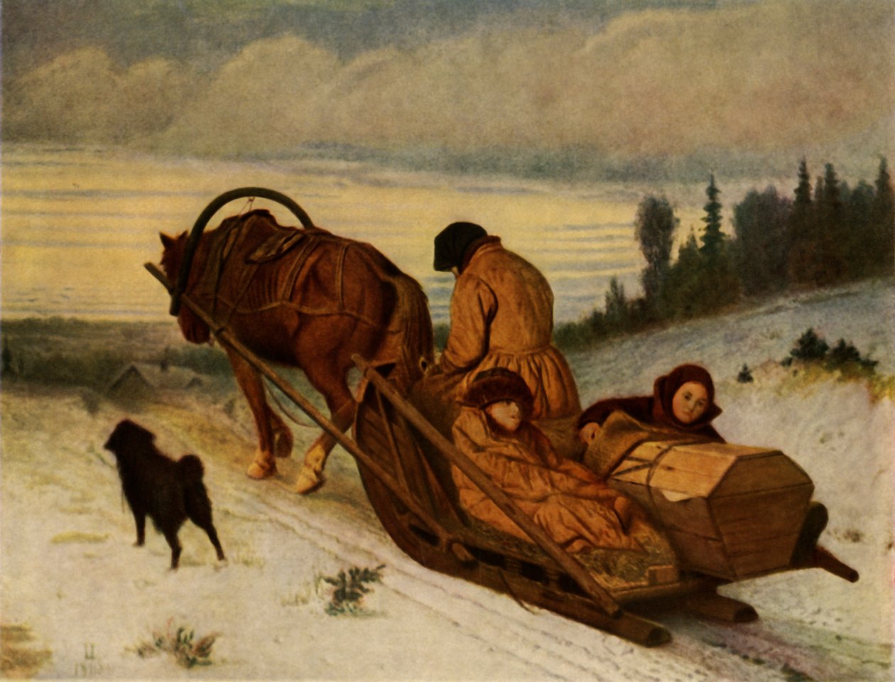 "Kuolleiden mukana", 1865, 1965. tekijältä Vasily Perov