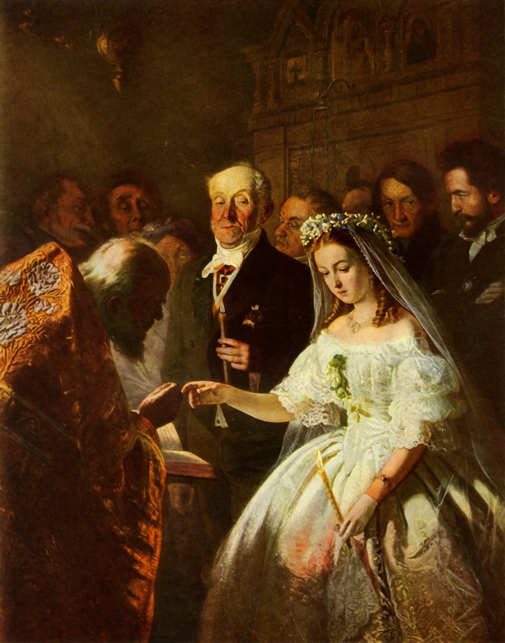 Epätasa-arvoinen avioliitto, 1862, 1965. tekijältä Vasily Pukirev