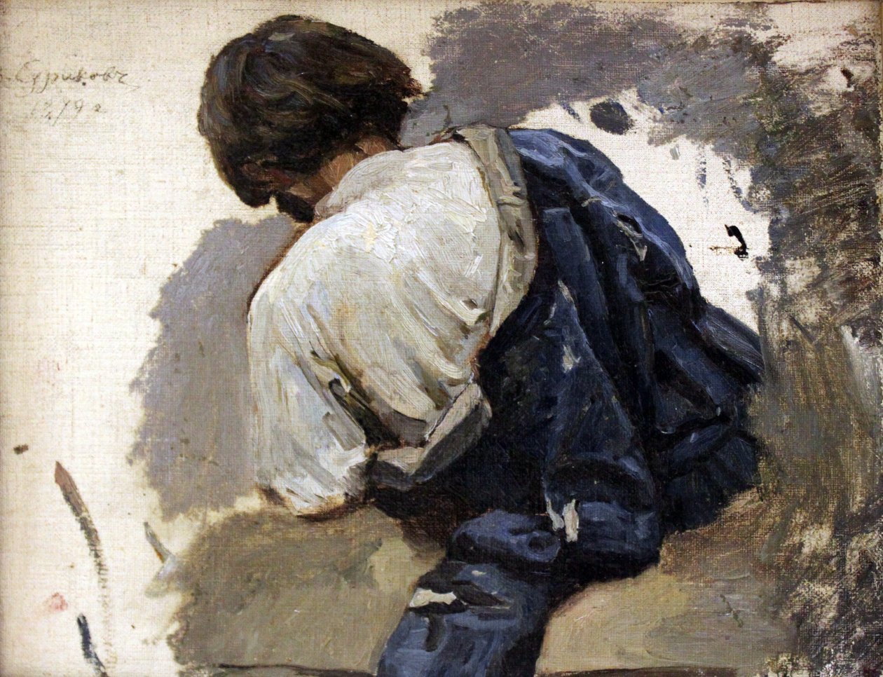 Streltsy sinisessä kaftanissa tekijältä Vasily Surikov