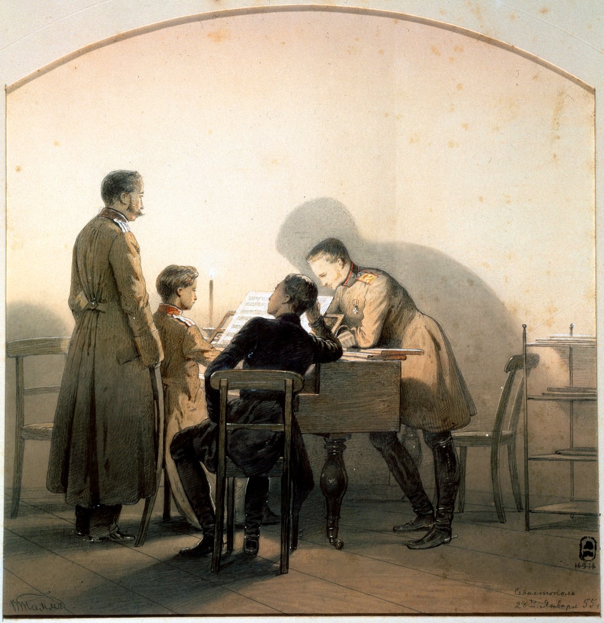 Pianolla, 1855. tekijältä Georg Wilhelm Timm