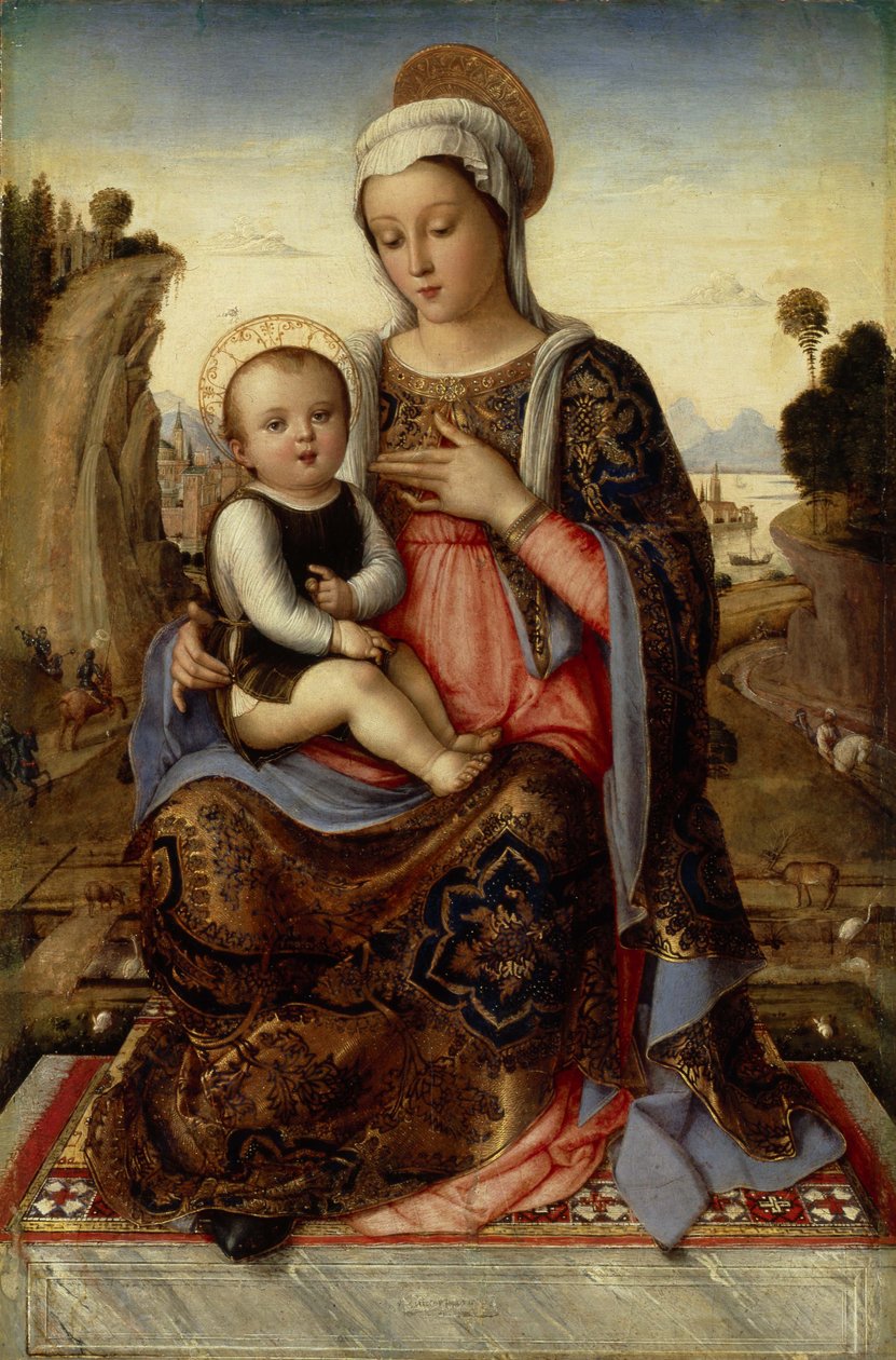Neitsyt ja lapsi, 1400-luku tekijältä Venetian master