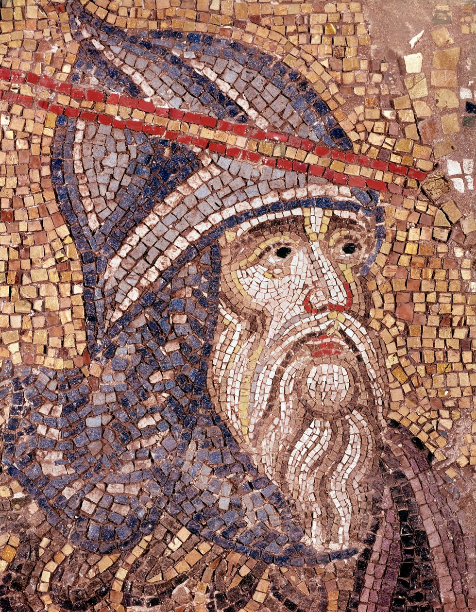 Sotilaan pää (mosaiikki tekijältä Veneto Byzantine School