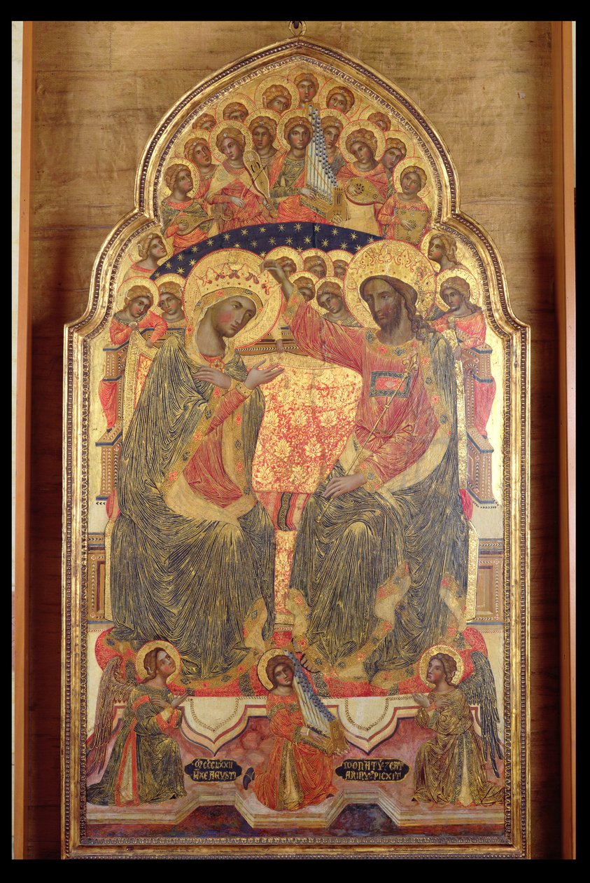 Neitsyen kruunaus, 1372 tekijältä Veneziano Caterino