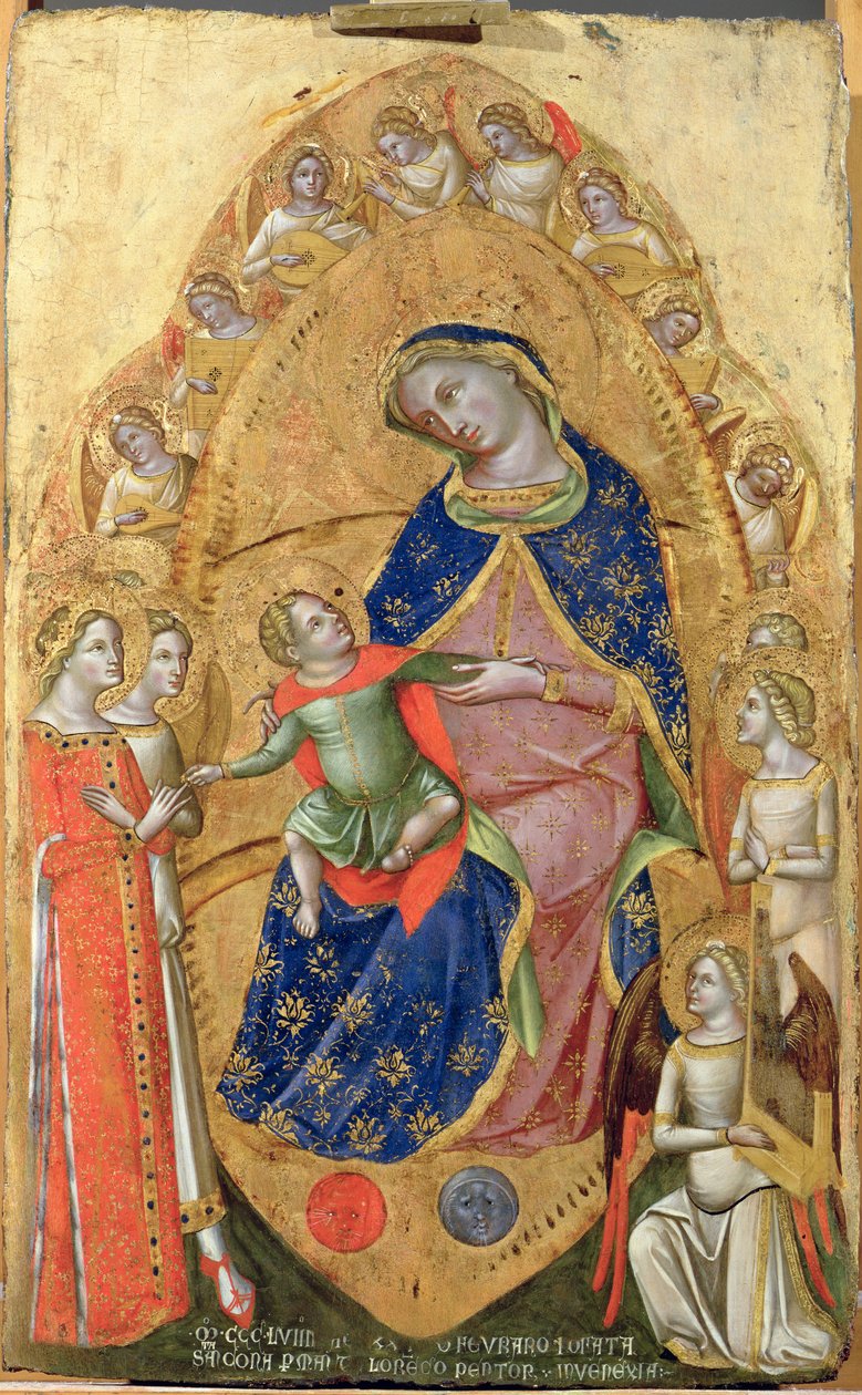 Pyhän Katariinan häät, 1358 tekijältä Lorenzo Veneziano