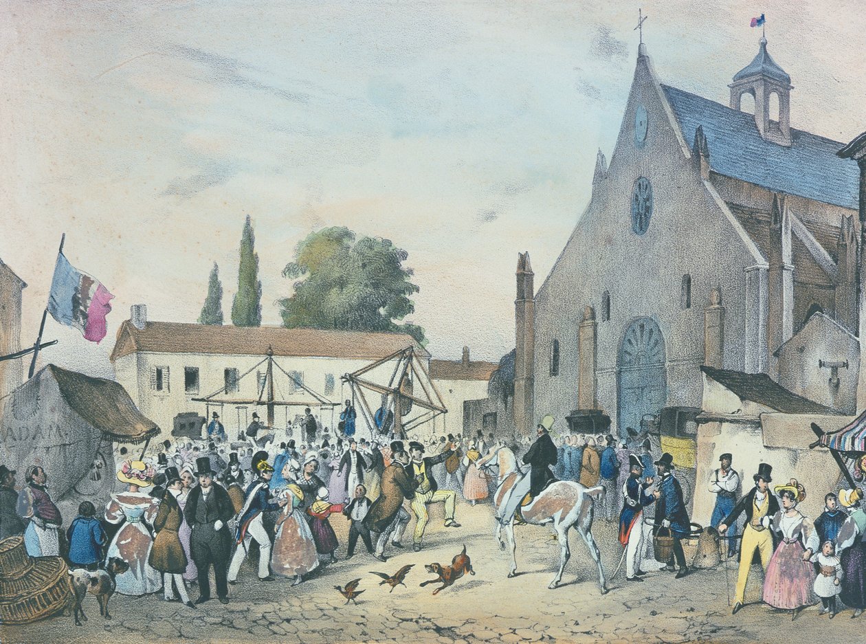 "Paikalliset juhlat Pariisin ympärillä", sarja, 1830, Saint Jean Sceaux