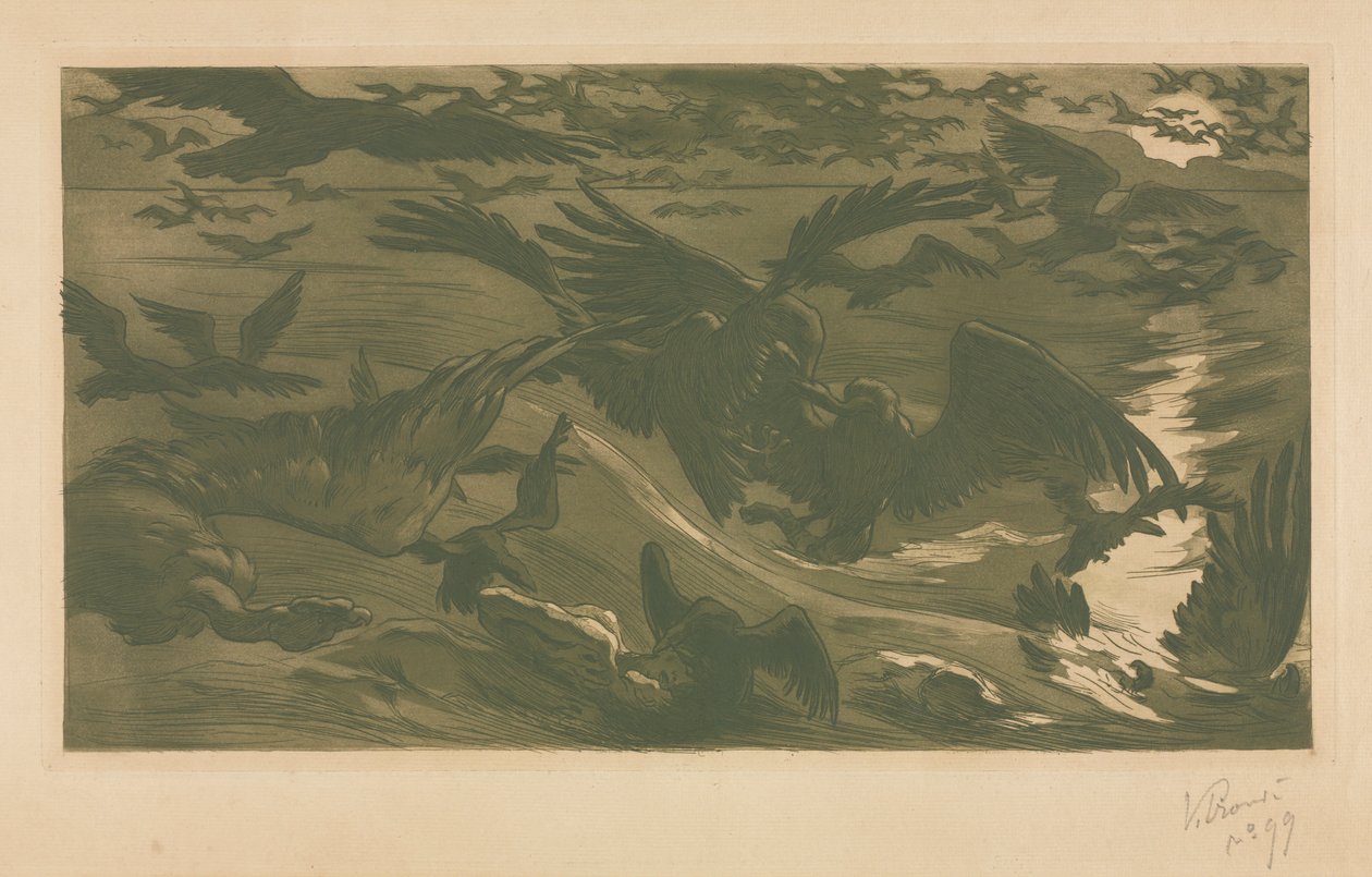 Petolinnut, 1893. tekijältä Victor Emile Prouve
