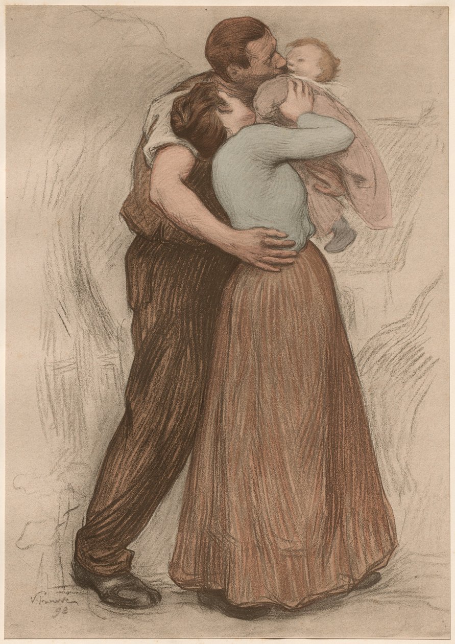 Suudelma, 1898. tekijältä Victor Emile Prouve