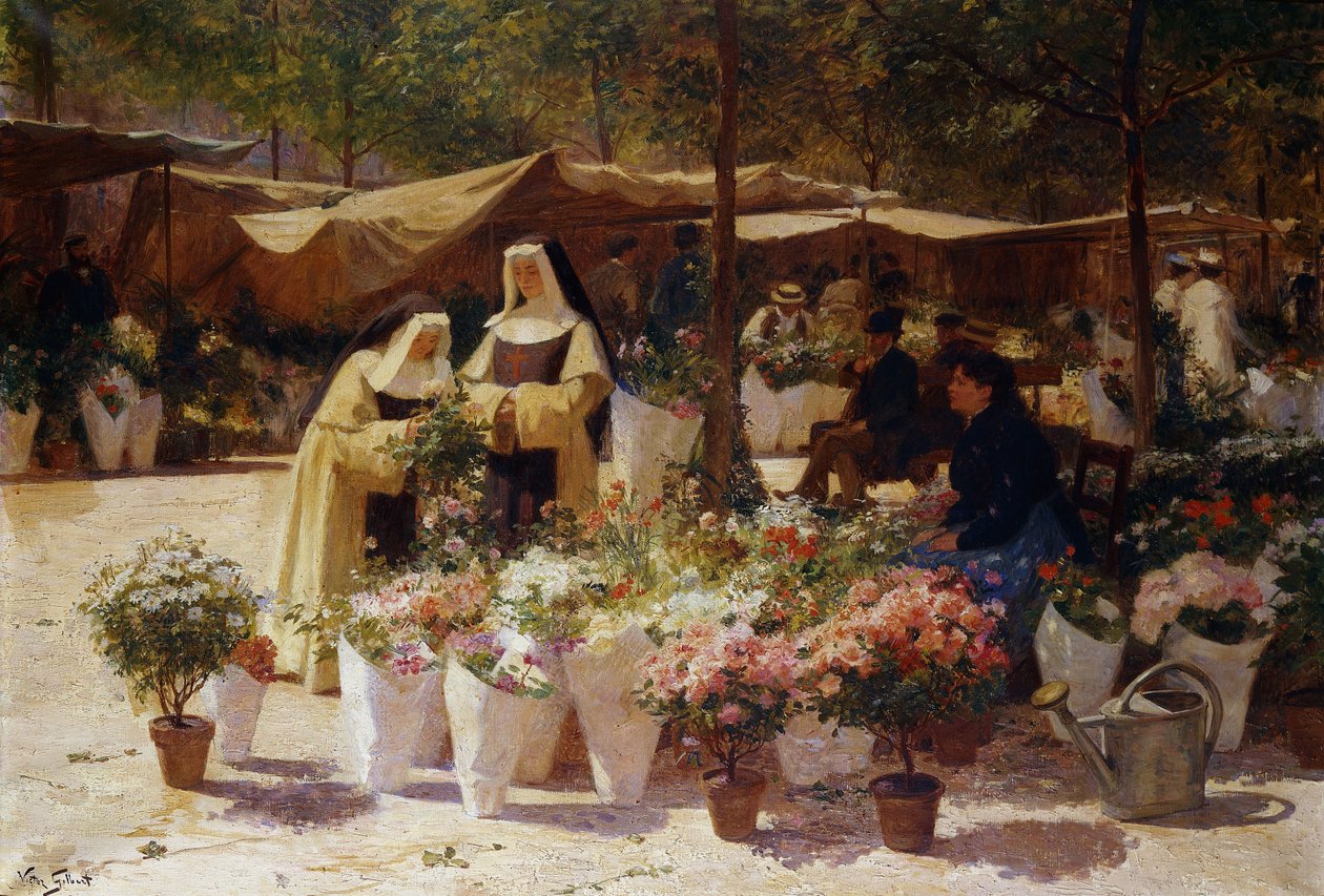 Kukkatori, tekijältä Victor Gabriel Gilbert