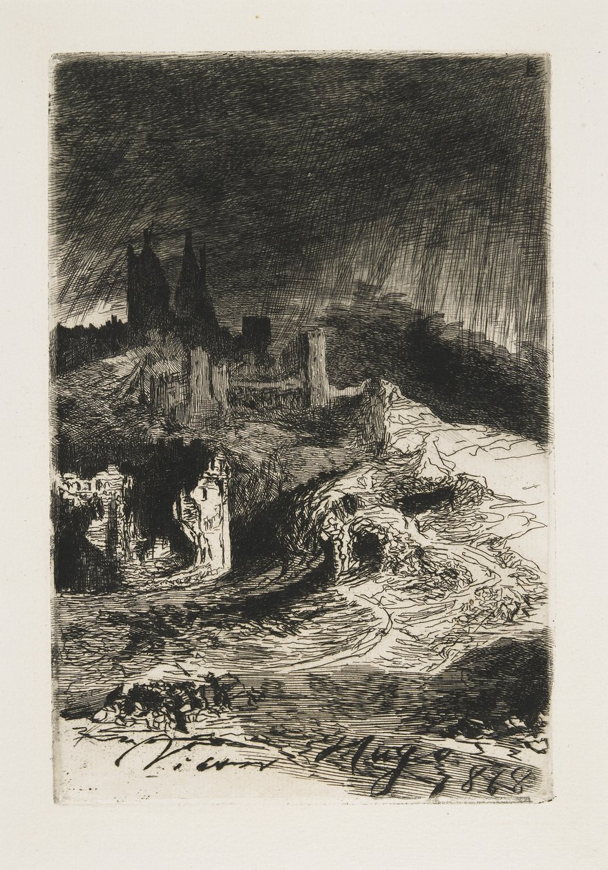 Maisema, 1868 tekijältä Victor Hugo