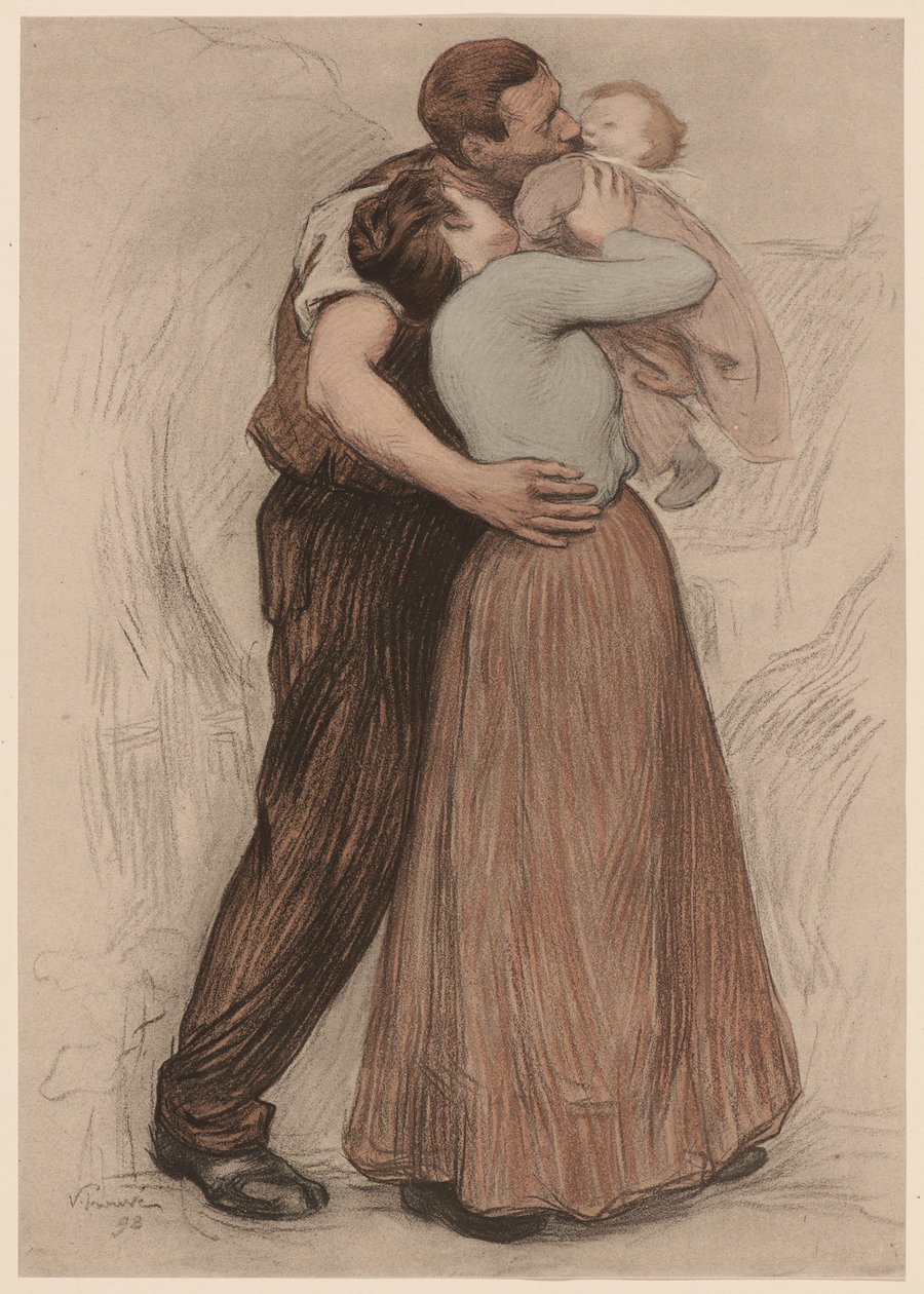 Suudelma Suudelma, 1898. tekijältä Victor Prouvé