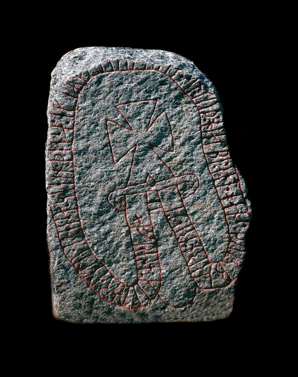 Viikinki: Riimukivi ja ristigraffitit. 10. vuosisadalla. tekijältä Viking