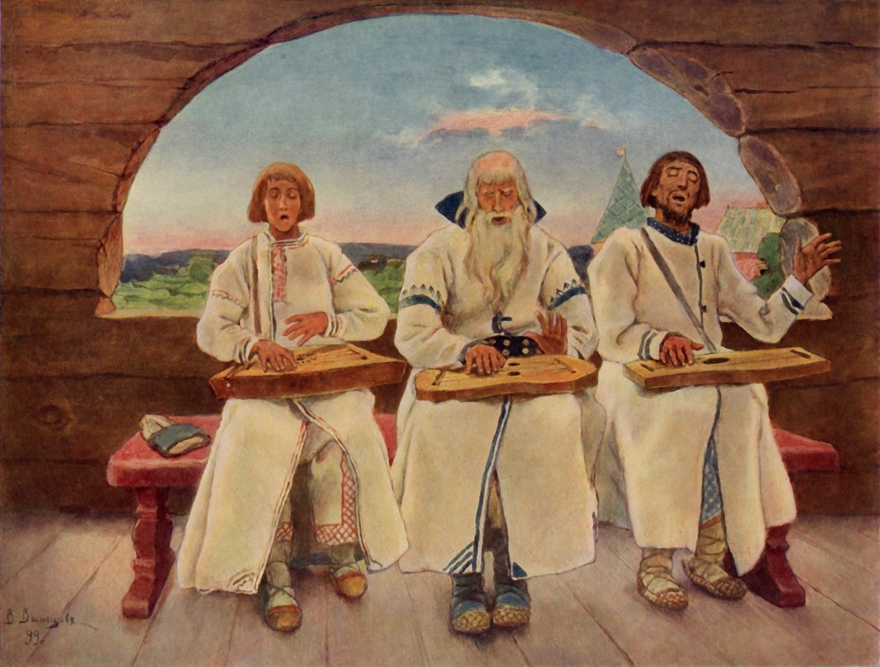 Muusikot, 1899, 1965. tekijältä Viktor Mikhaylovich Vasnetsov