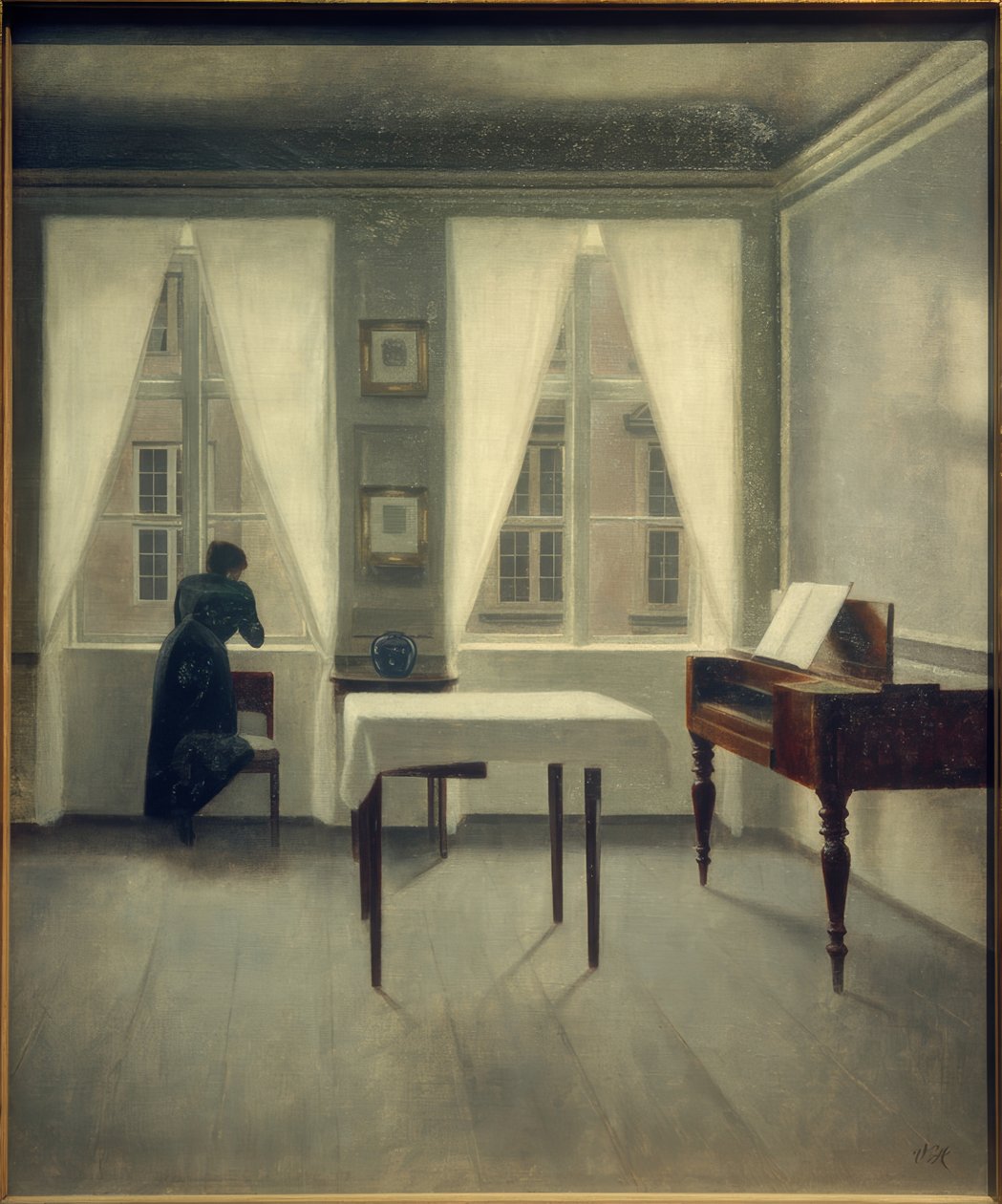 Interieur, Strandgade 30 tekijältä Vilhelm Hammershoi