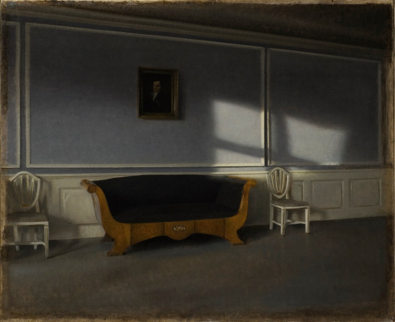 Auringonpaiste salonkiin III, 1905. tekijältä Vilhelm Hammershøi