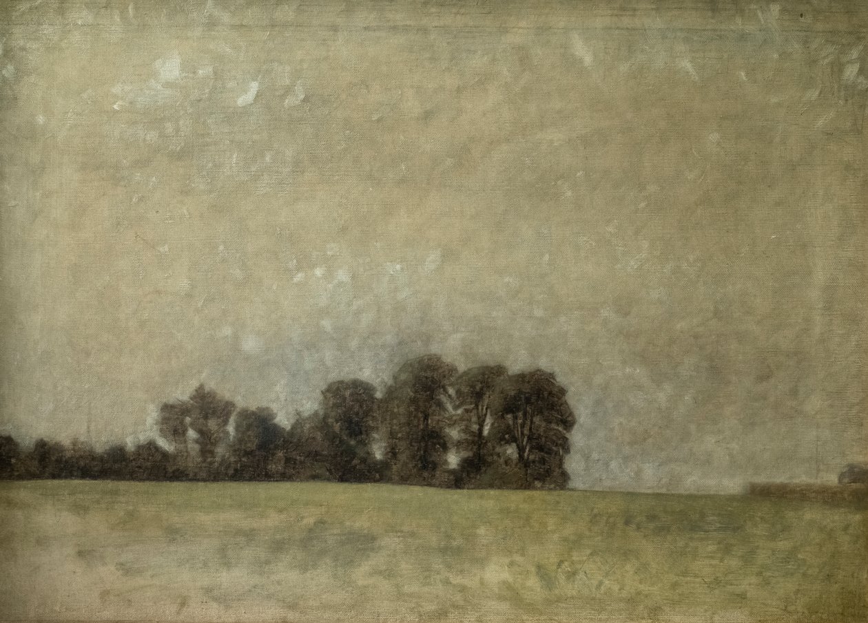 Maisema, 1909 tekijältä Vilhelm Hammershoi