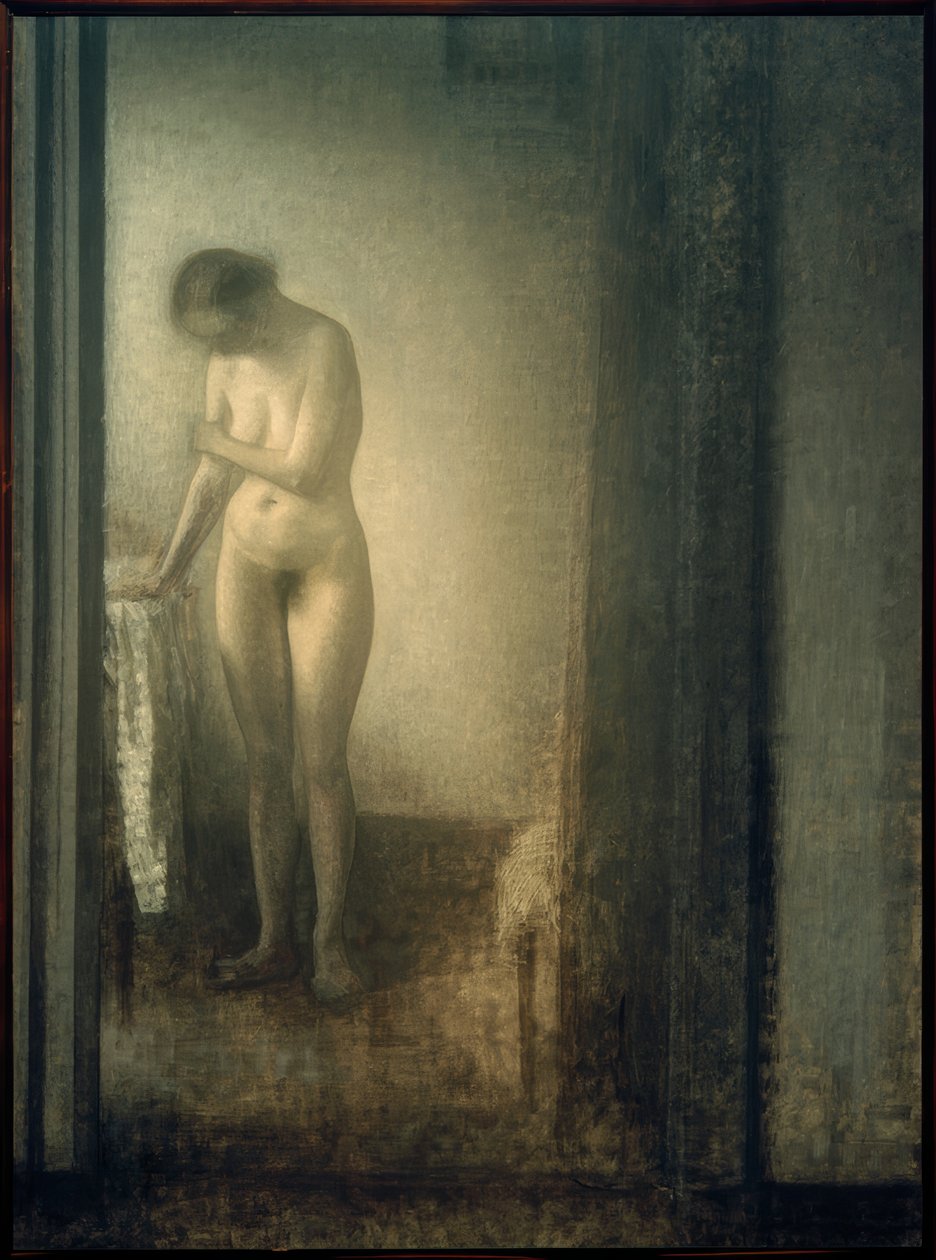Nainen alaston, seisten tekijältä Vilhelm Hammershoi