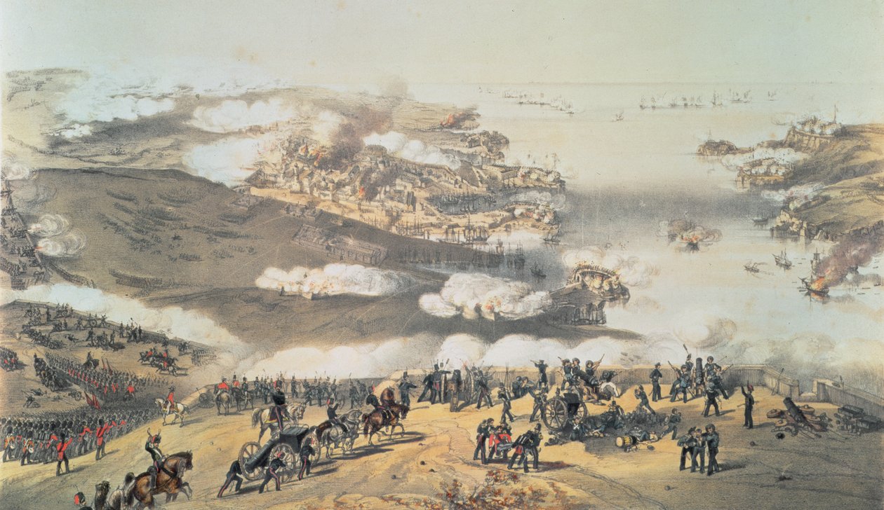 Sevastopolin piiritys Krimin sodan aikana (1854-56) tekijältä Vincent Brooks