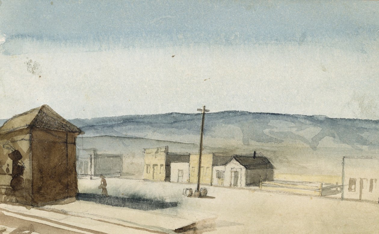 Asema Northern Pacific Railroadilla, Idaho Terr., 1869-71 (wc paperilla) tekijältä Vincent Colyer