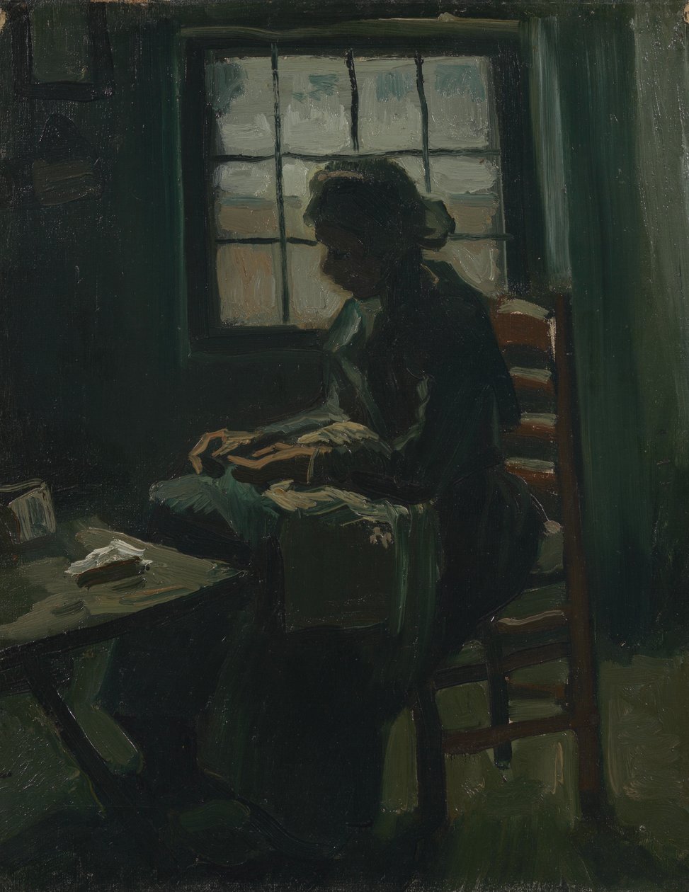 Nainen ompelu tekijältä Vincent van Gogh