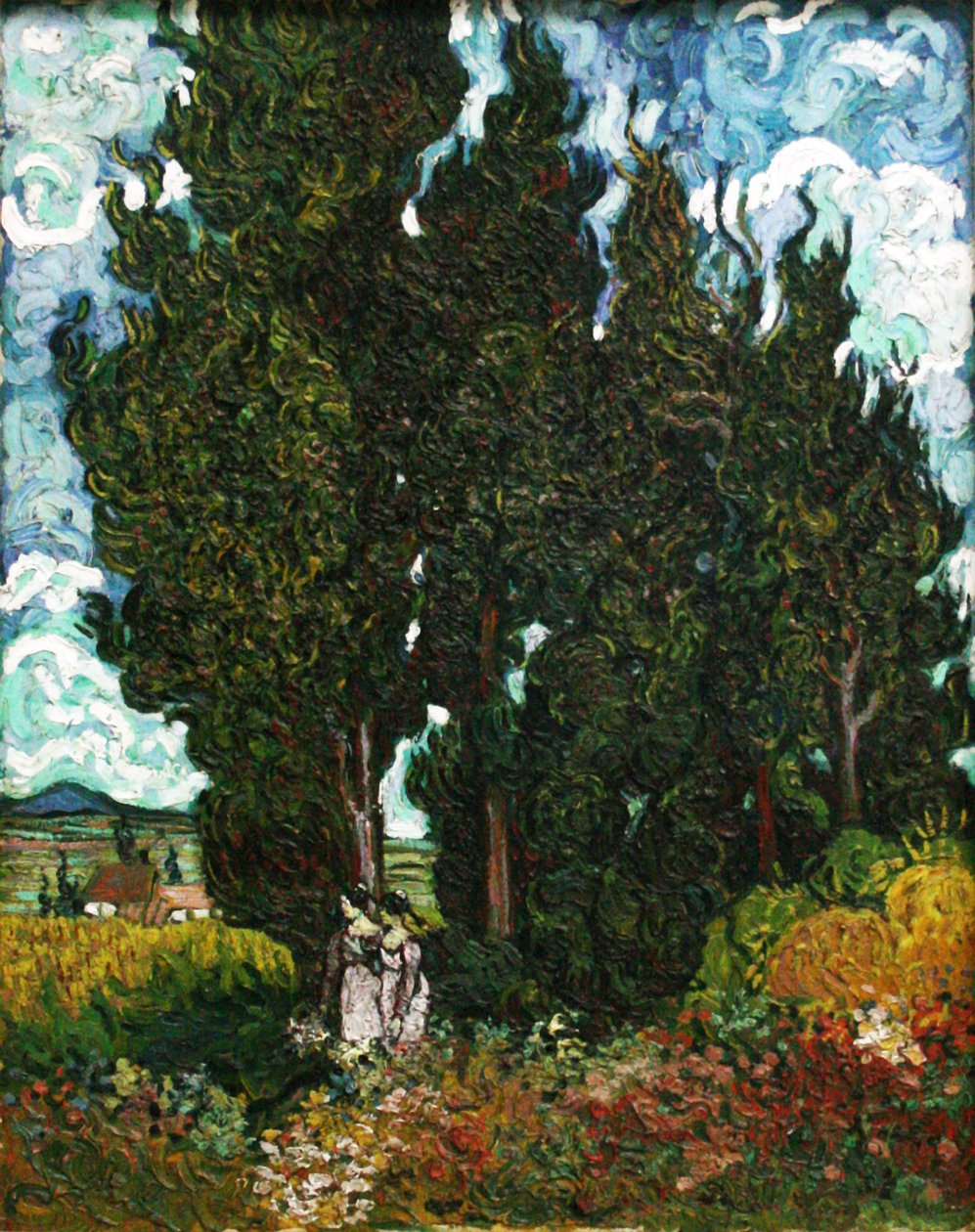  Sypressit, joissa on kaksi lukua tekijältä Vincent van Gogh