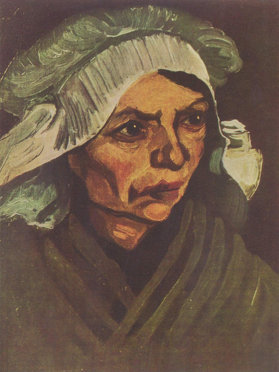 Porträt einer Bäuerin mit weißer Haube tekijältä Vincent van Gogh