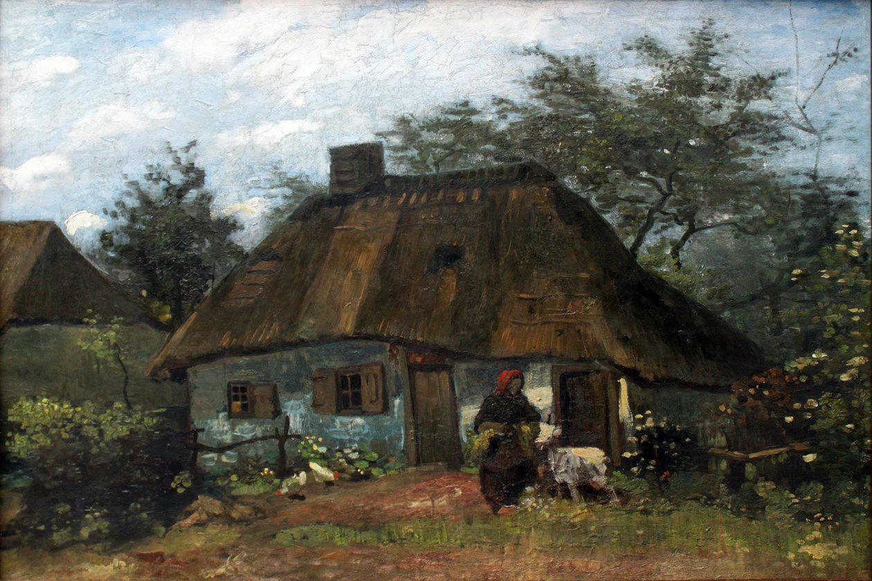 Bauernhaus kohteessa Nuenen (La Chaumiére) tekijältä Vincent van Gogh