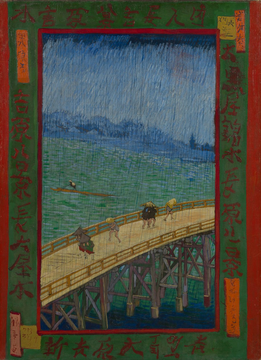Silta sateessa (Hiroshige jälkeen) tekijältä Vincent van Gogh