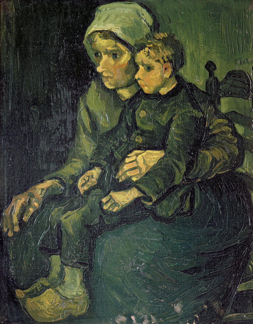 Äiti ja lapsi, 1885 tekijältä Vincent van Gogh