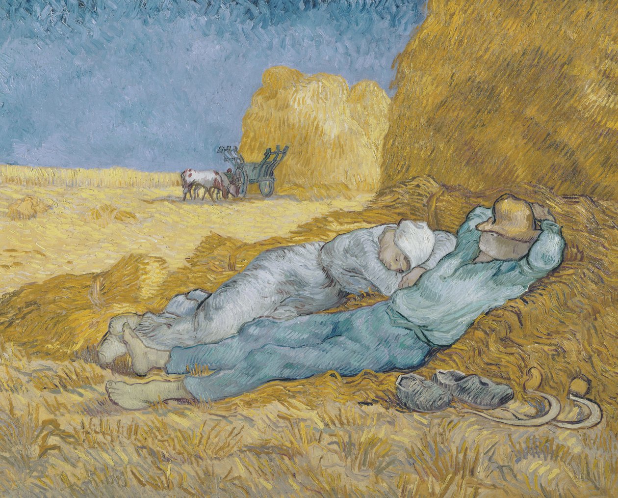 Noon eli siesta Milletin jälkeen, 1890 tekijältä Vincent van Gogh