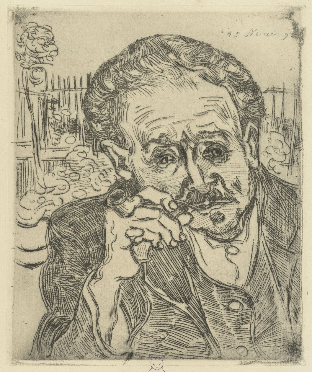 Tohtori Gachetin muotokuva, 1890 tekijältä Vincent van Gogh