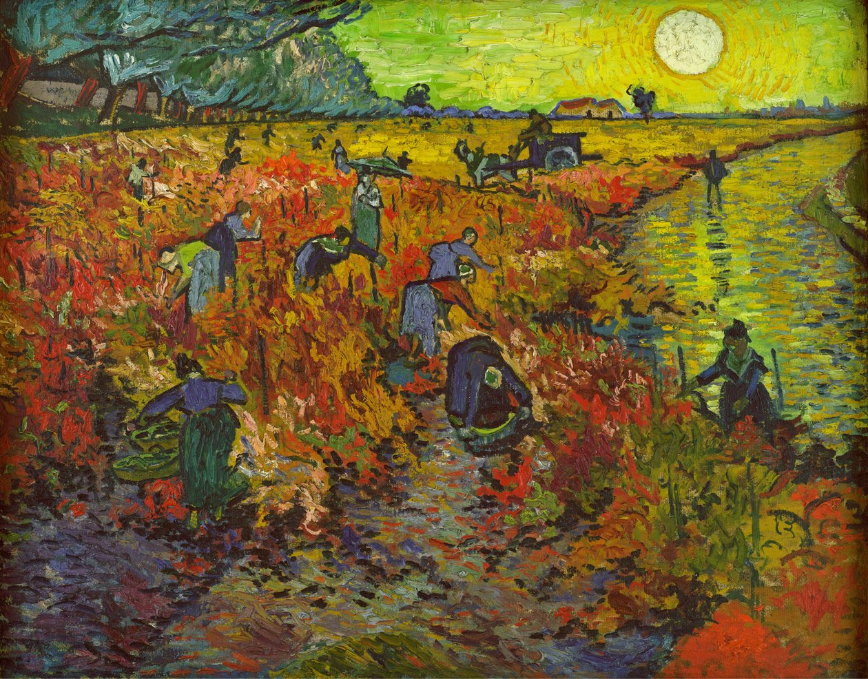 Punainen viinitarha Arlesissa tekijältä Vincent van Gogh