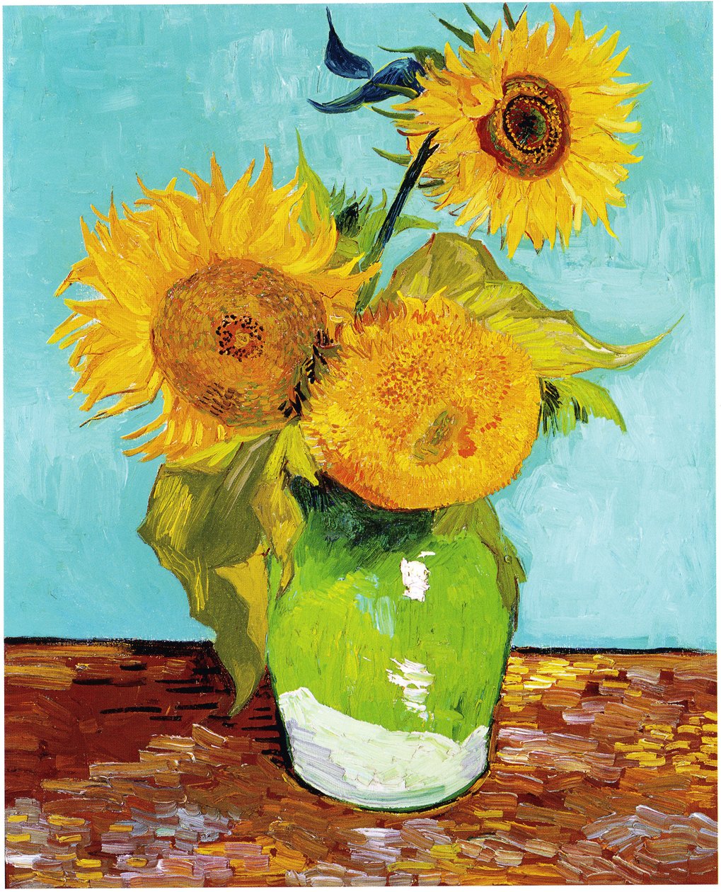 Kolme auringonkukkaa tekijältä Vincent van Gogh