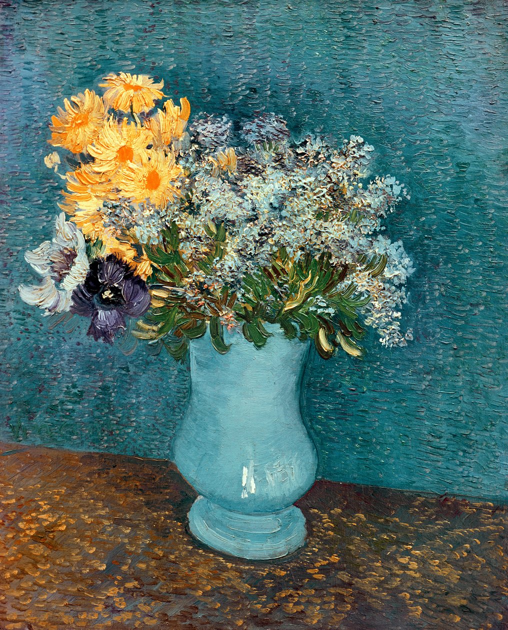 Maljakko kukkia, 1887 tekijältä Vincent van Gogh