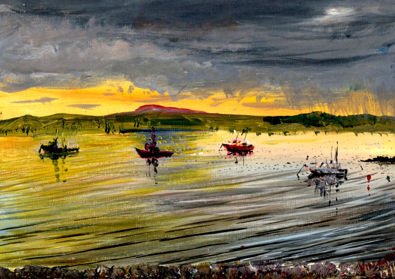 Pyhällä saarella auringonlaskun aikaan, 2007 tekijältä Vincent Alexander Booth