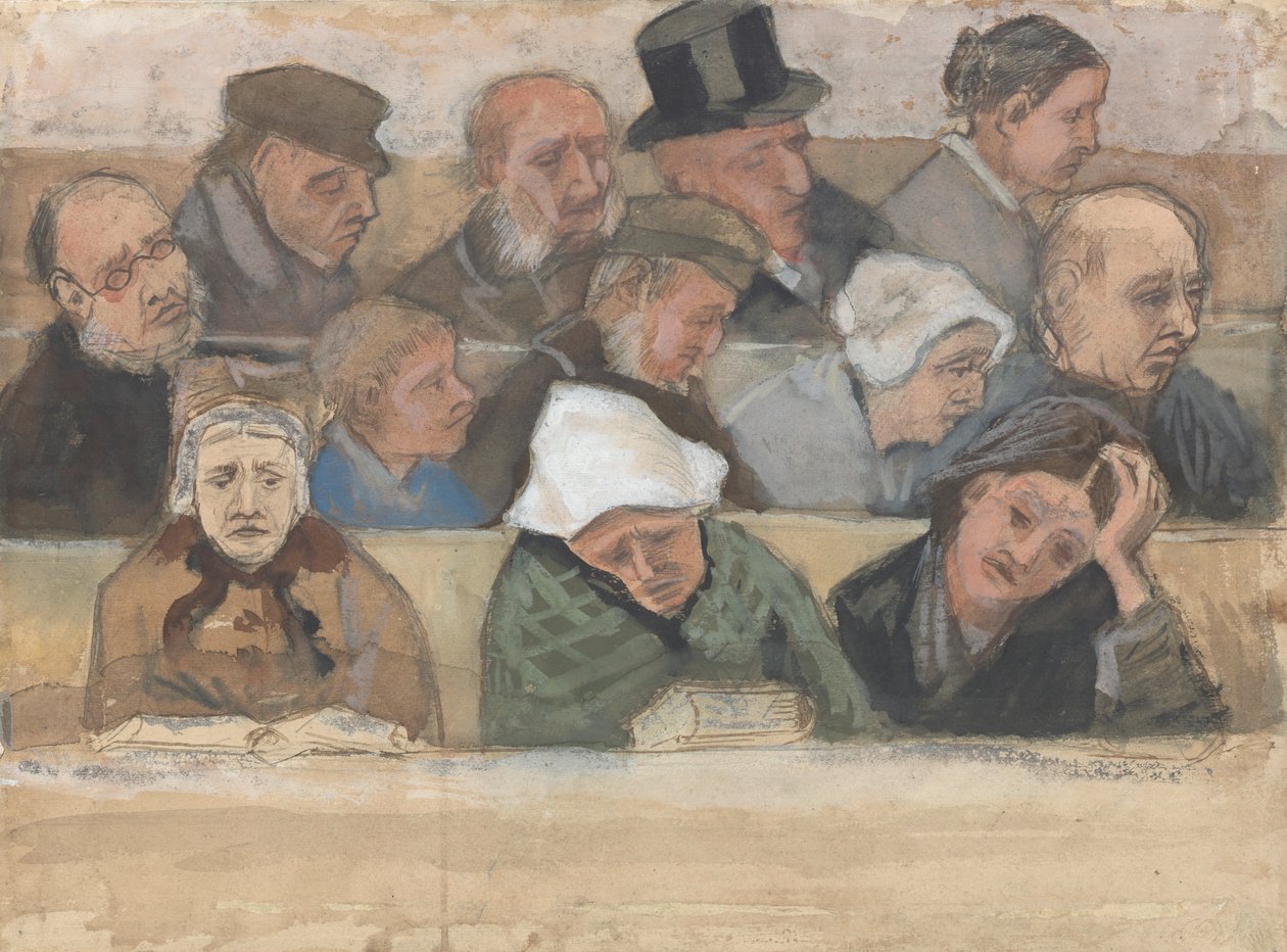 Kirkossa 1882. tekijältä Vincent van Gogh