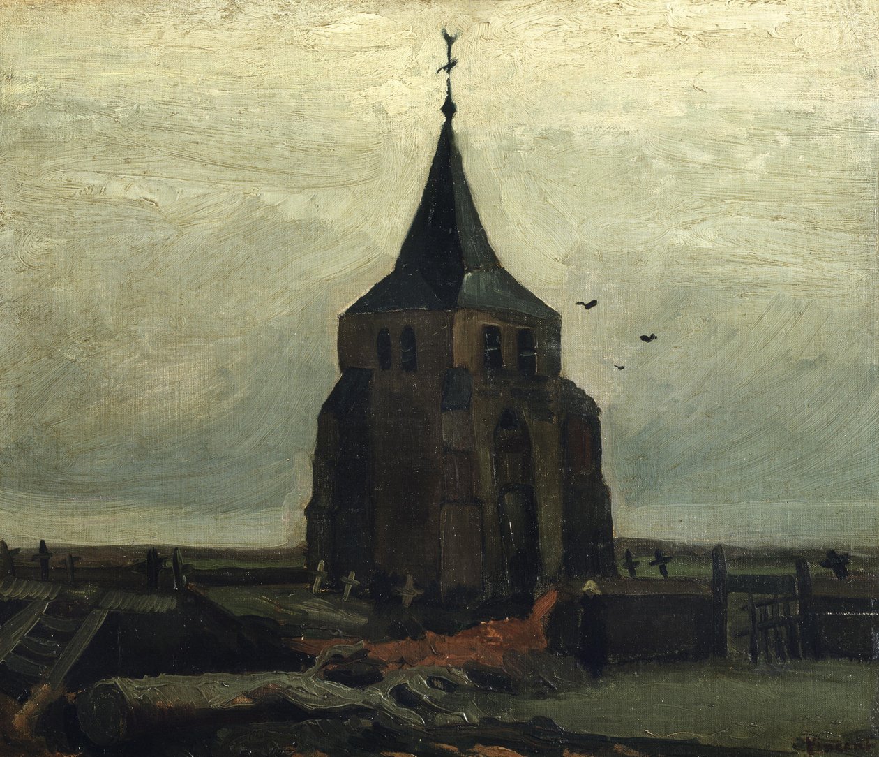Vanha torni, 1884. tekijältä Vincent van Gogh