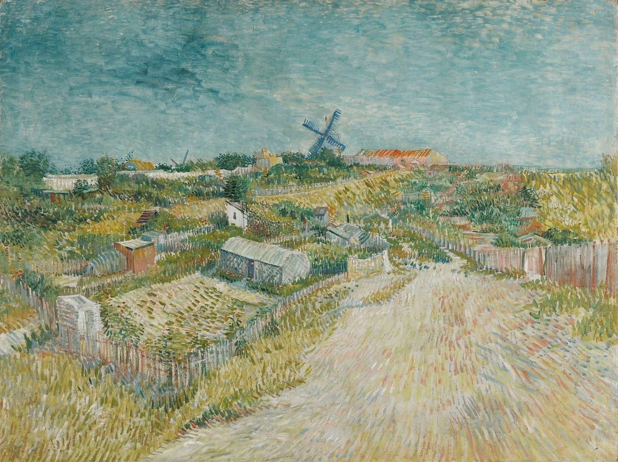 Kasvispuutarha Montmartressa, 1887. tekijältä Vincent van Gogh